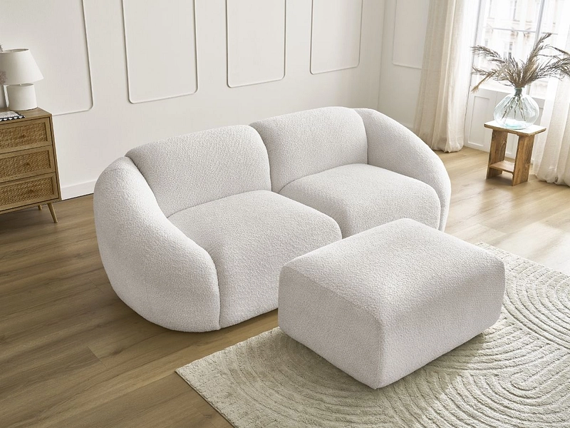 2er Sofa mit Hocker BOBOCHIC TINA