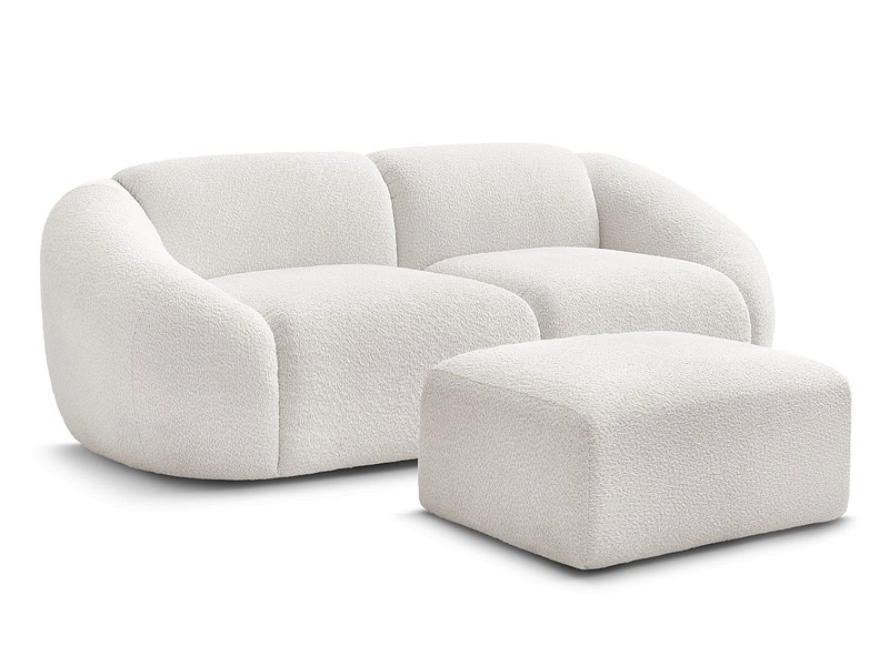 2er Sofa mit Hocker BOBOCHIC TINA