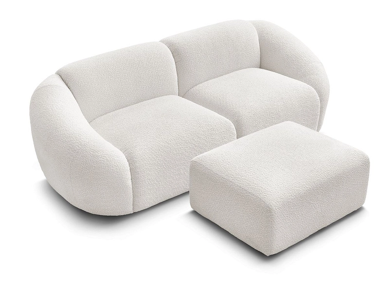 2er Sofa mit Hocker BOBOCHIC TINA