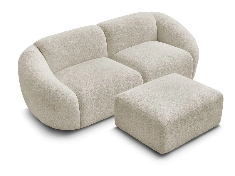 2er Sofa mit Hocker BOBOCHIC TINA