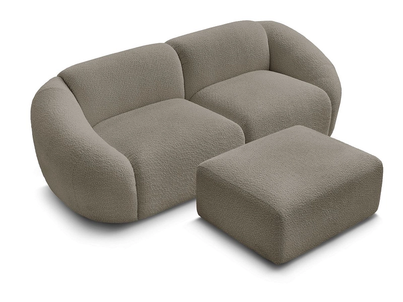 2er Sofa mit Hocker BOBOCHIC TINA