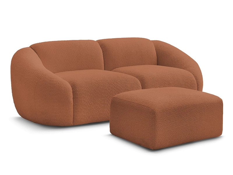 2er Sofa mit Hocker BOBOCHIC TINA