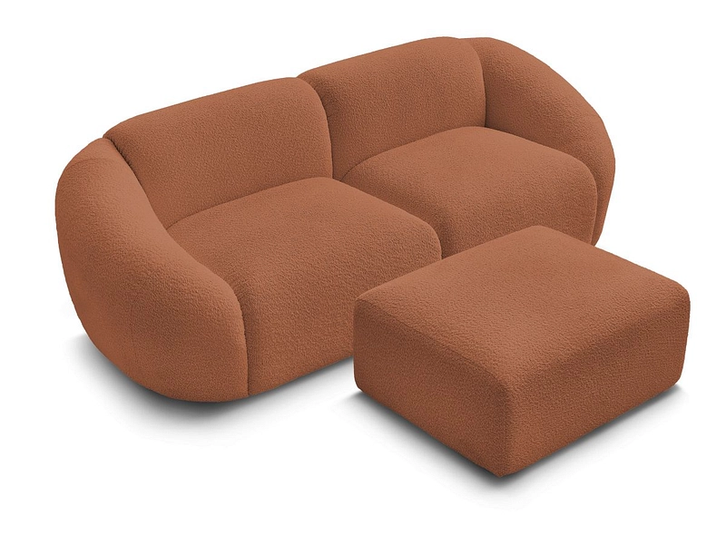 2er Sofa mit Hocker BOBOCHIC TINA