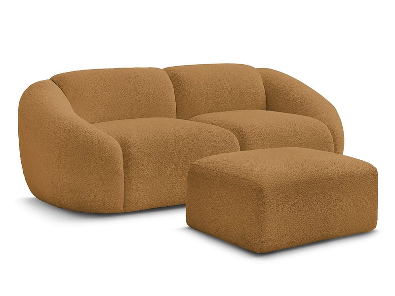 2er Sofa mit Hocker BOBOCHIC TINA
