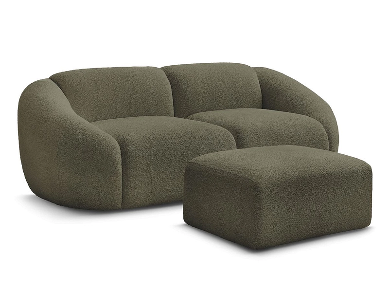 2er Sofa mit Hocker BOBOCHIC TINA