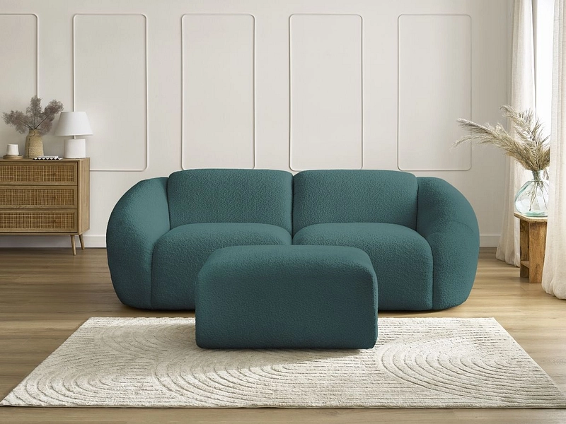 2er Sofa mit Hocker BOBOCHIC TINA