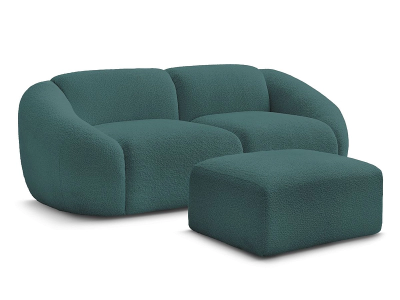 2er Sofa mit Hocker BOBOCHIC TINA