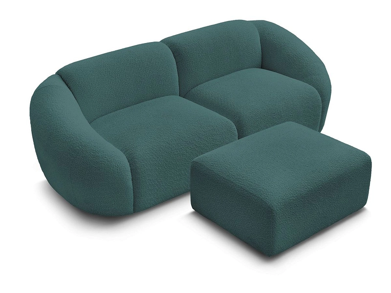 2er Sofa mit Hocker BOBOCHIC TINA