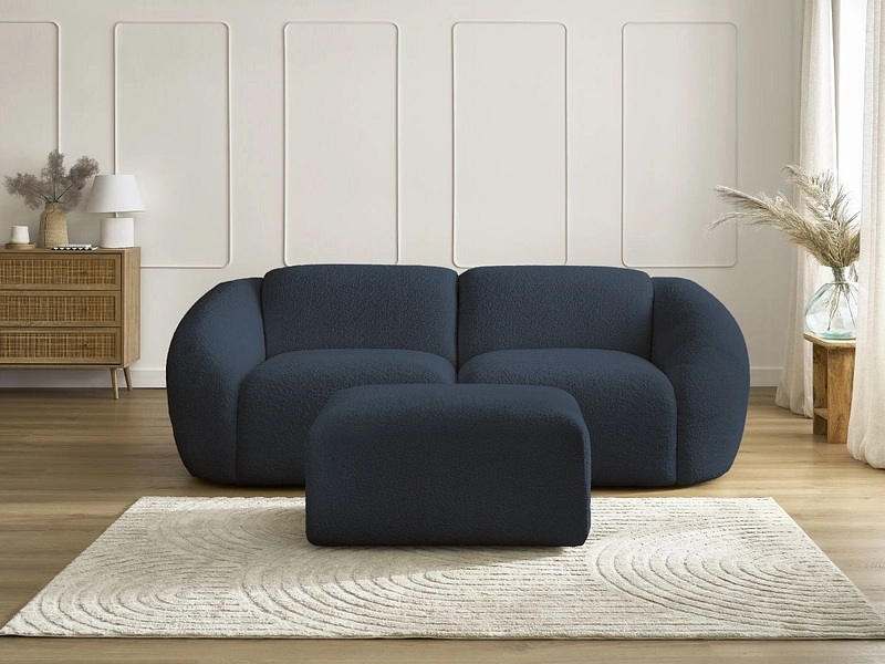 2er Sofa mit Hocker BOBOCHIC TINA