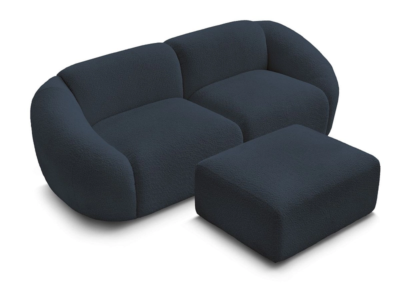 2er Sofa mit Hocker BOBOCHIC TINA