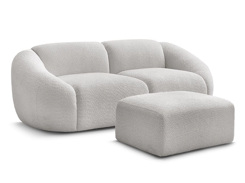 2er Sofa mit Hocker BOBOCHIC TINA