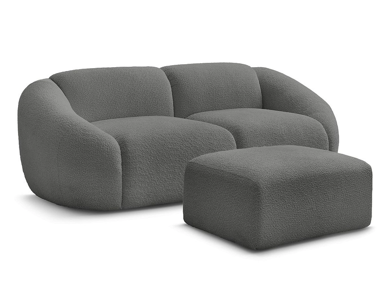 2er Sofa mit Hocker BOBOCHIC TINA