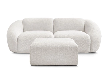 2er Sofa mit Hocker BOBOCHIC TINA