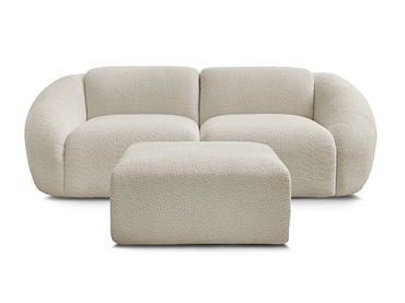 2er Sofa mit Hocker BOBOCHIC TINA