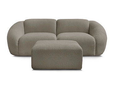 2er Sofa mit Hocker BOBOCHIC TINA
