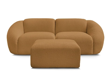 2er Sofa mit Hocker BOBOCHIC TINA