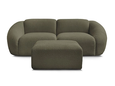 2er Sofa mit Hocker BOBOCHIC TINA