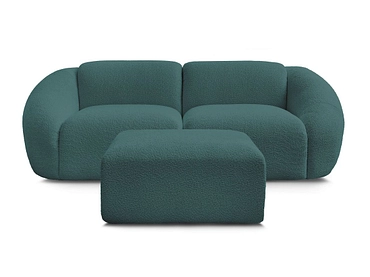 2er Sofa mit Hocker BOBOCHIC TINA
