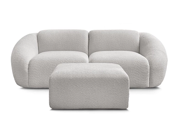 2er Sofa mit Hocker BOBOCHIC TINA