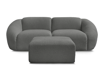 2er Sofa mit Hocker BOBOCHIC TINA