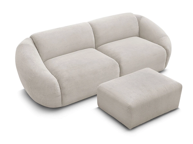 3er Sofa mit Hocker BOBOCHIC TINA