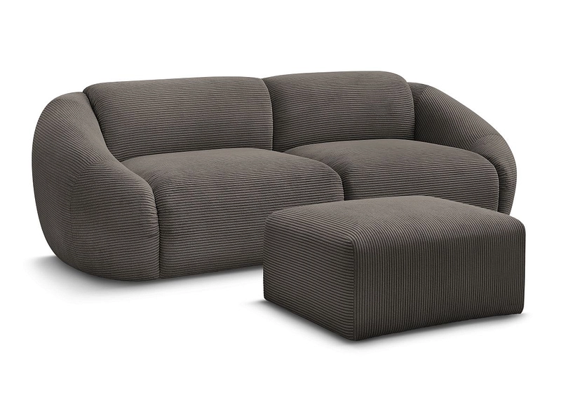 3er Sofa mit Hocker BOBOCHIC TINA