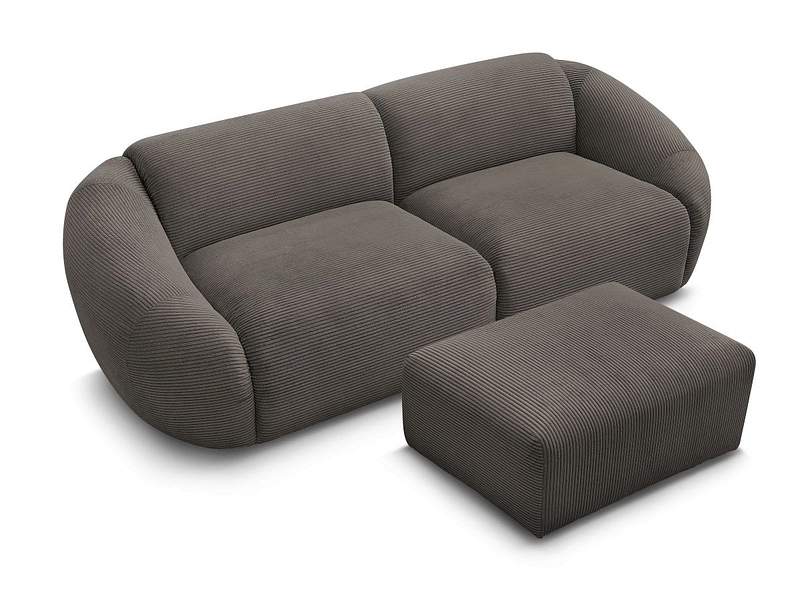 3er Sofa mit Hocker BOBOCHIC TINA
