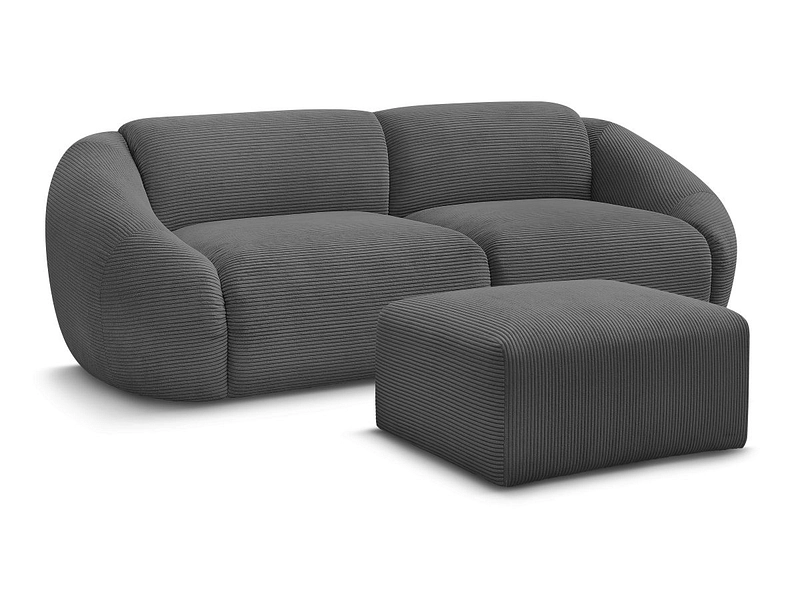 3er Sofa mit Hocker BOBOCHIC TINA