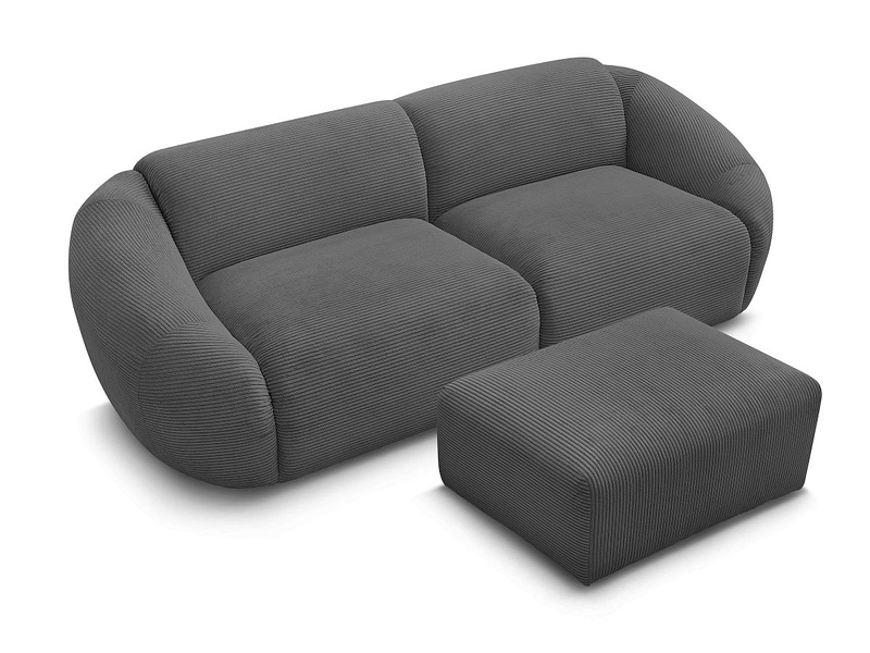 3er Sofa mit Hocker BOBOCHIC TINA