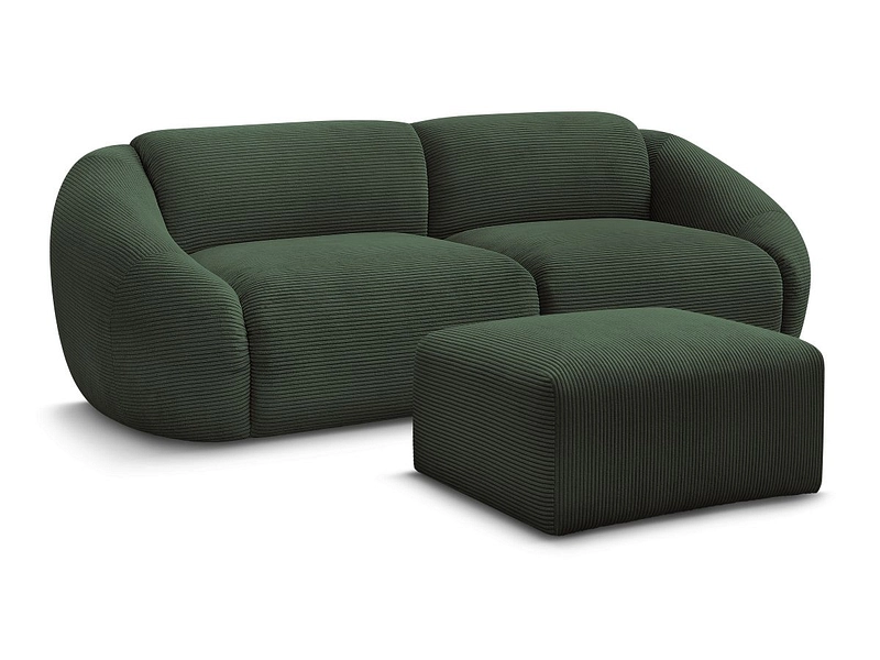 3er Sofa mit Hocker BOBOCHIC TINA