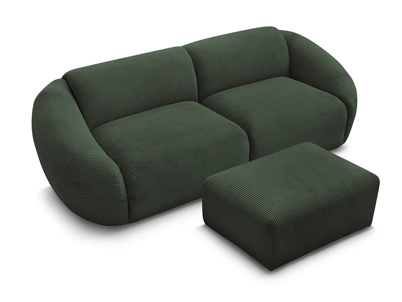 3er Sofa mit Hocker BOBOCHIC TINA