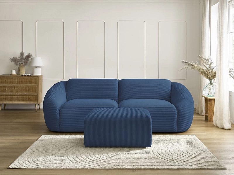 3er Sofa mit Hocker BOBOCHIC TINA
