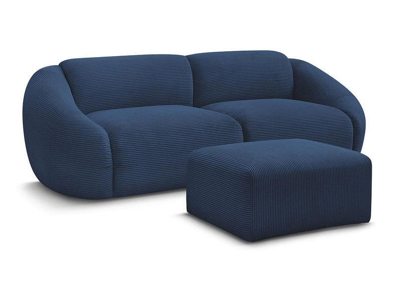 3er Sofa mit Hocker BOBOCHIC TINA