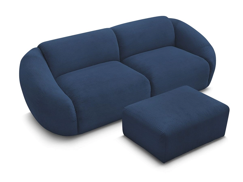 3er Sofa mit Hocker BOBOCHIC TINA