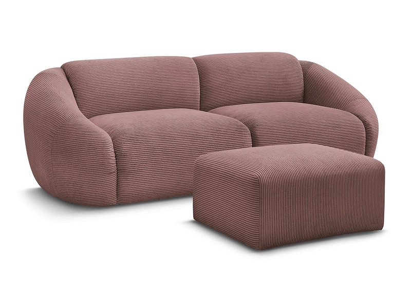 3er Sofa mit Hocker BOBOCHIC TINA
