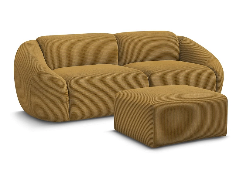 3er Sofa mit Hocker BOBOCHIC TINA