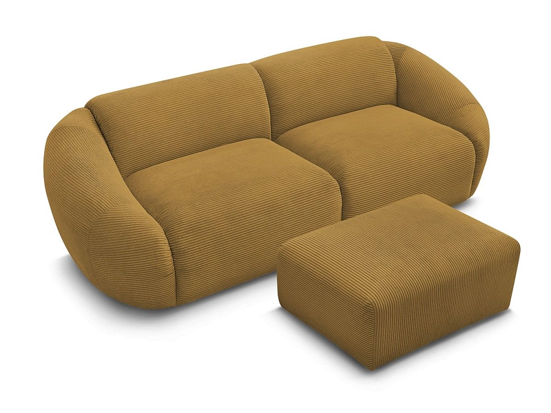 3er Sofa mit Hocker BOBOCHIC TINA