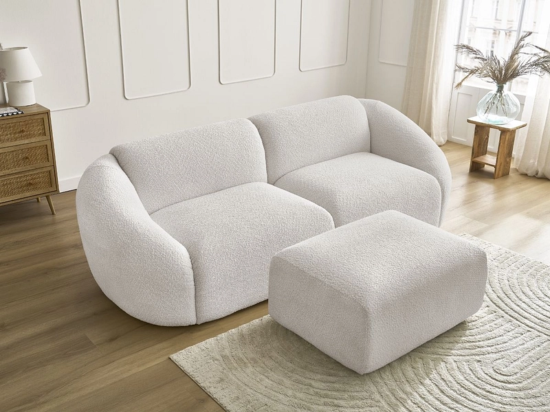 3er Sofa mit Hocker BOBOCHIC TINA