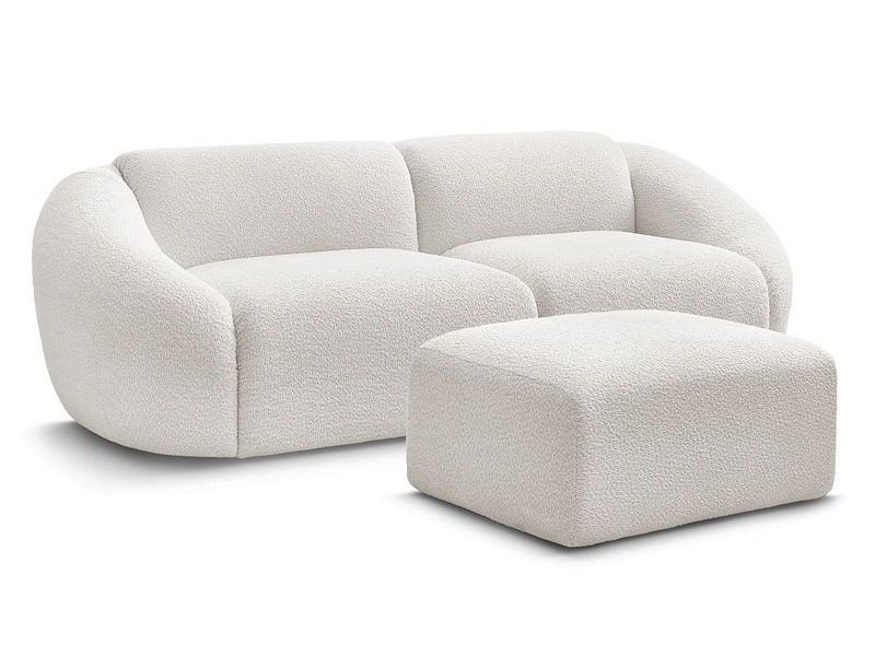 3er Sofa mit Hocker BOBOCHIC TINA