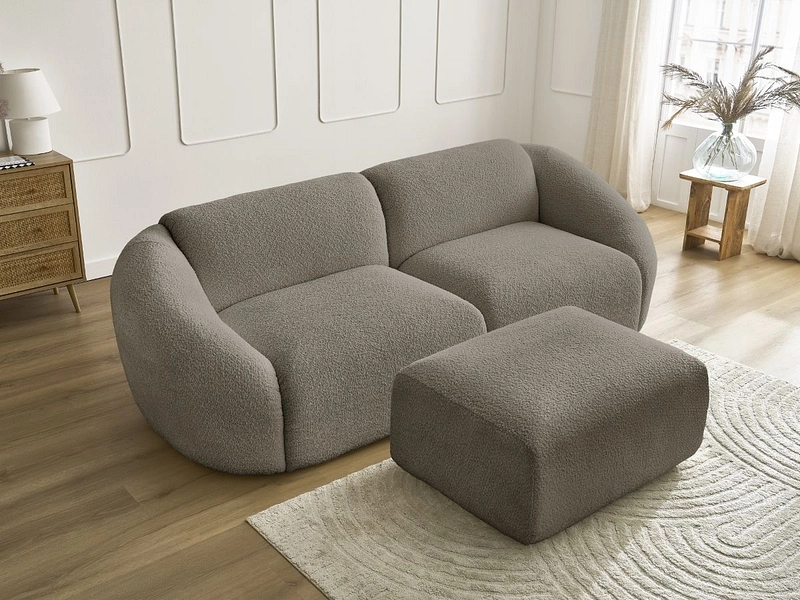 3er Sofa mit Hocker BOBOCHIC TINA