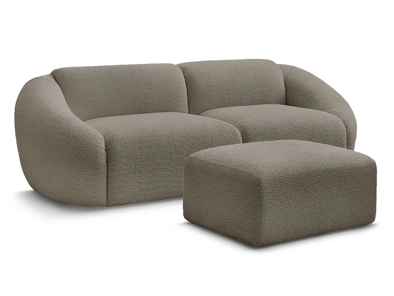 3er Sofa mit Hocker BOBOCHIC TINA