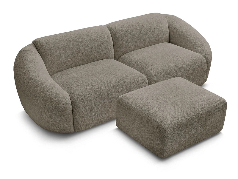 3er Sofa mit Hocker BOBOCHIC TINA