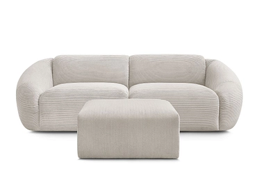 3er Sofa mit Hocker BOBOCHIC TINA