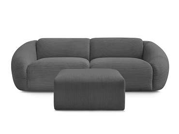 3er Sofa mit Hocker BOBOCHIC TINA