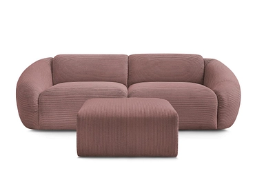 3er Sofa mit Hocker BOBOCHIC TINA