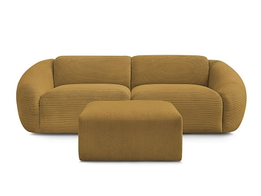 3er Sofa mit Hocker BOBOCHIC TINA
