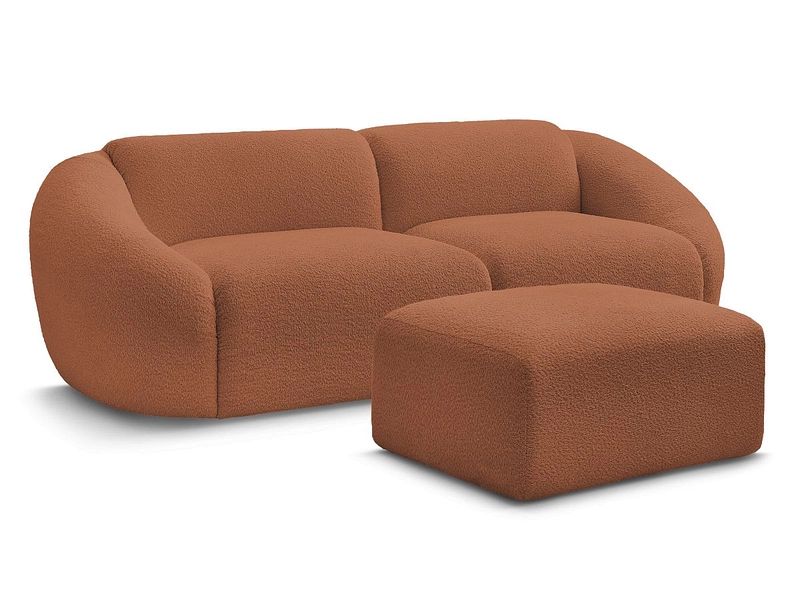 3er Sofa mit Hocker BOBOCHIC TINA