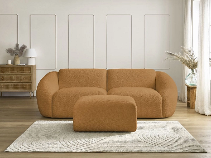 3er Sofa mit Hocker BOBOCHIC TINA