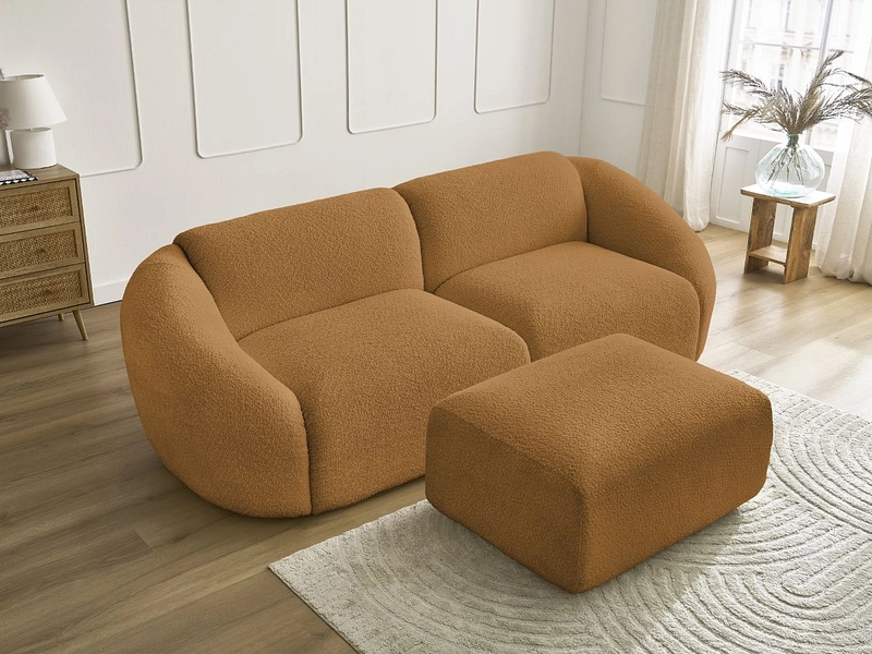 3er Sofa mit Hocker BOBOCHIC TINA