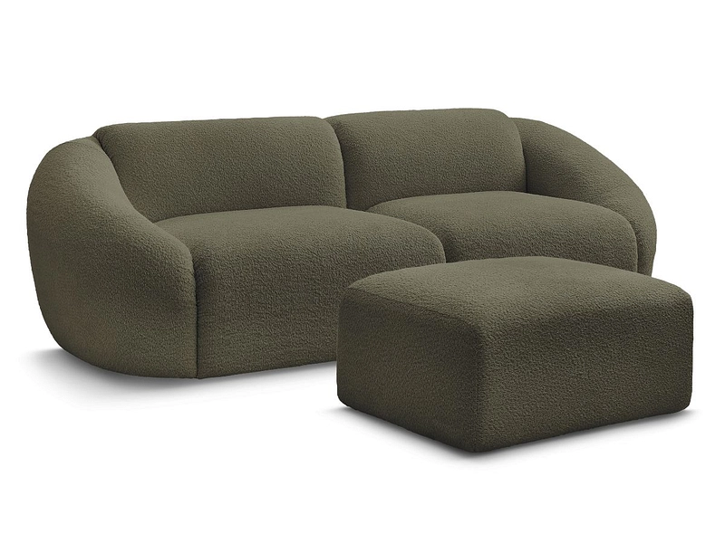3er Sofa mit Hocker BOBOCHIC TINA